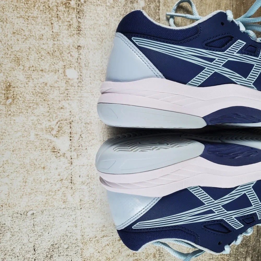 ASICS GEL-Renma Womens Shoe Sz 7 Running Indigo Blue Sky Leather Lace Up Sneaker